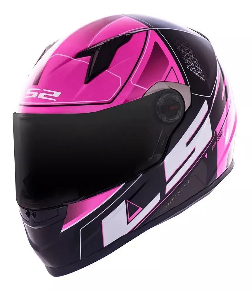 CAPACETE LS2 FF358 CLASSIC ULTRA PRETO/ROSA - Image 6
