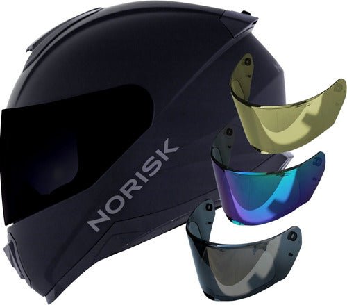 Norisk Ff802 Razor Preto Fosco + Viseira Extra - Image 6