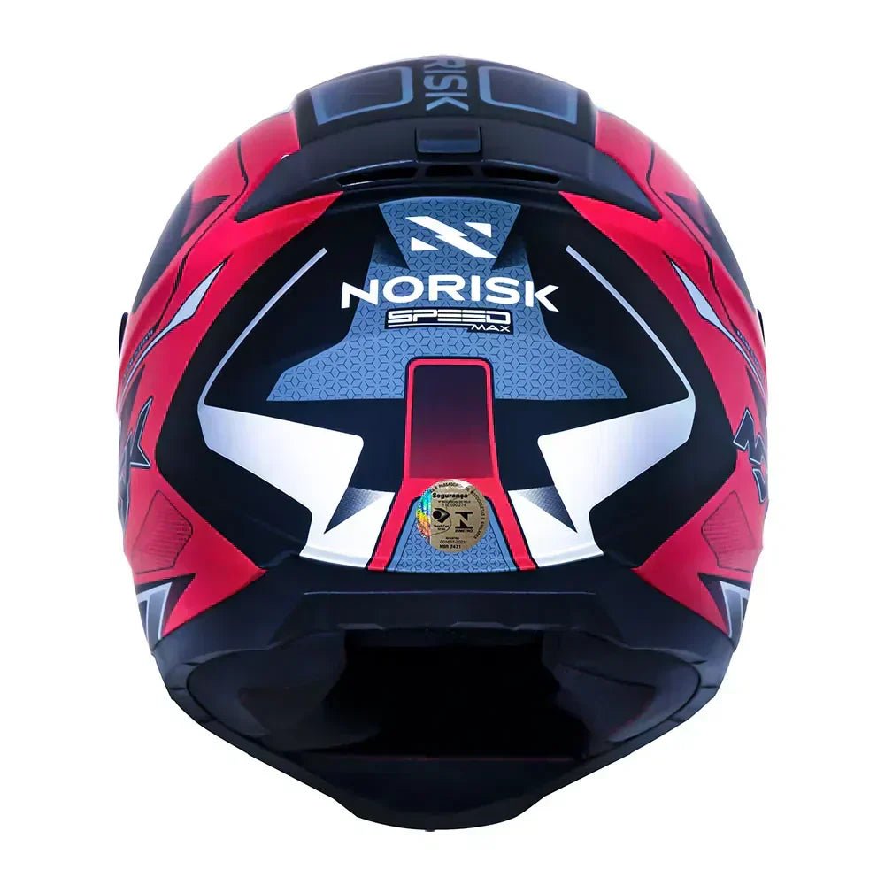 CAPACETE NORISK RAZOR SPEEDMAX VERMELHO/PRETO/BRANCO - Image 3