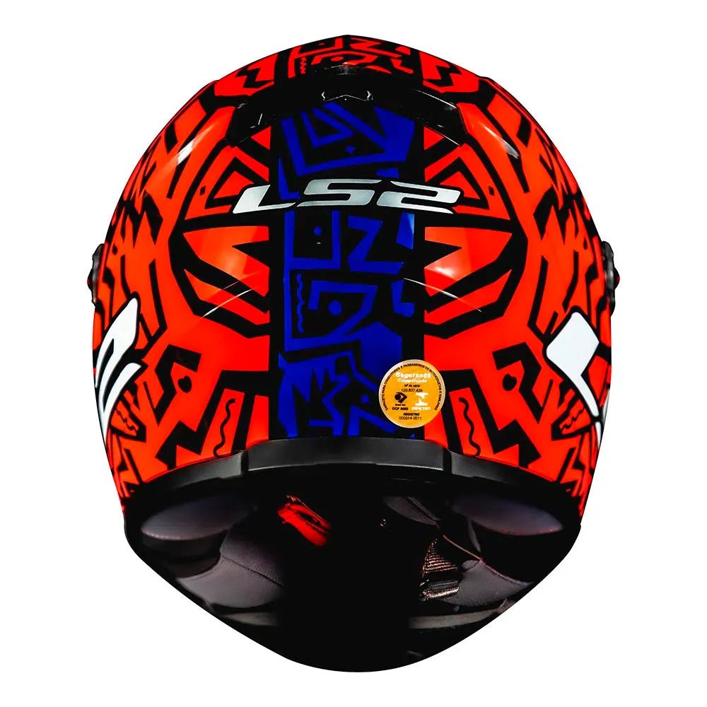 CAPACETE LS2 FF358 MEMPHIS VERMELHO/BRANCO/AZUL - Image 4