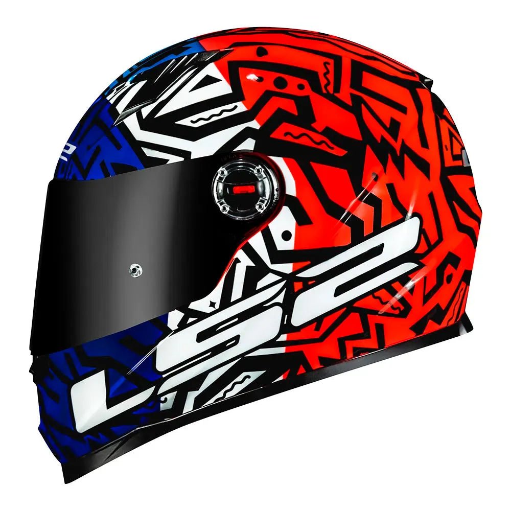CAPACETE LS2 FF358 MEMPHIS VERMELHO/BRANCO/AZUL - Image 2