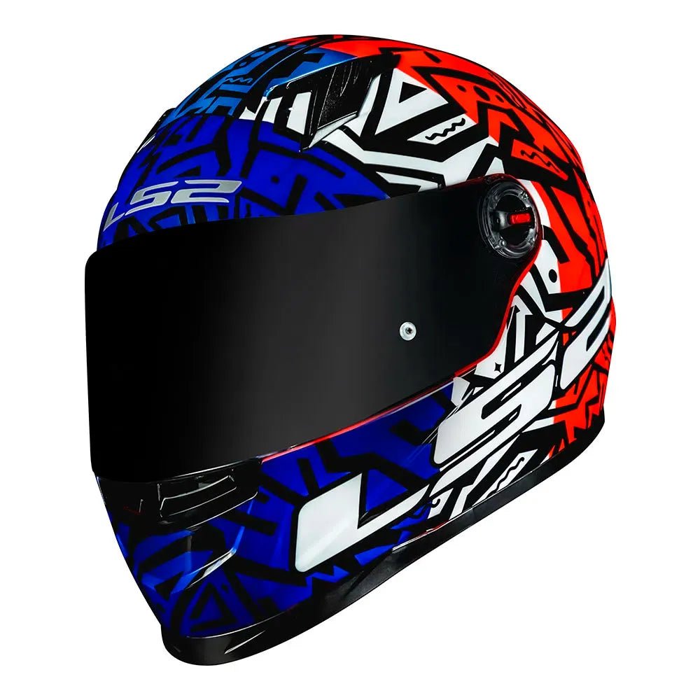 CAPACETE LS2 FF358 MEMPHIS VERMELHO/BRANCO/AZUL - Image 3