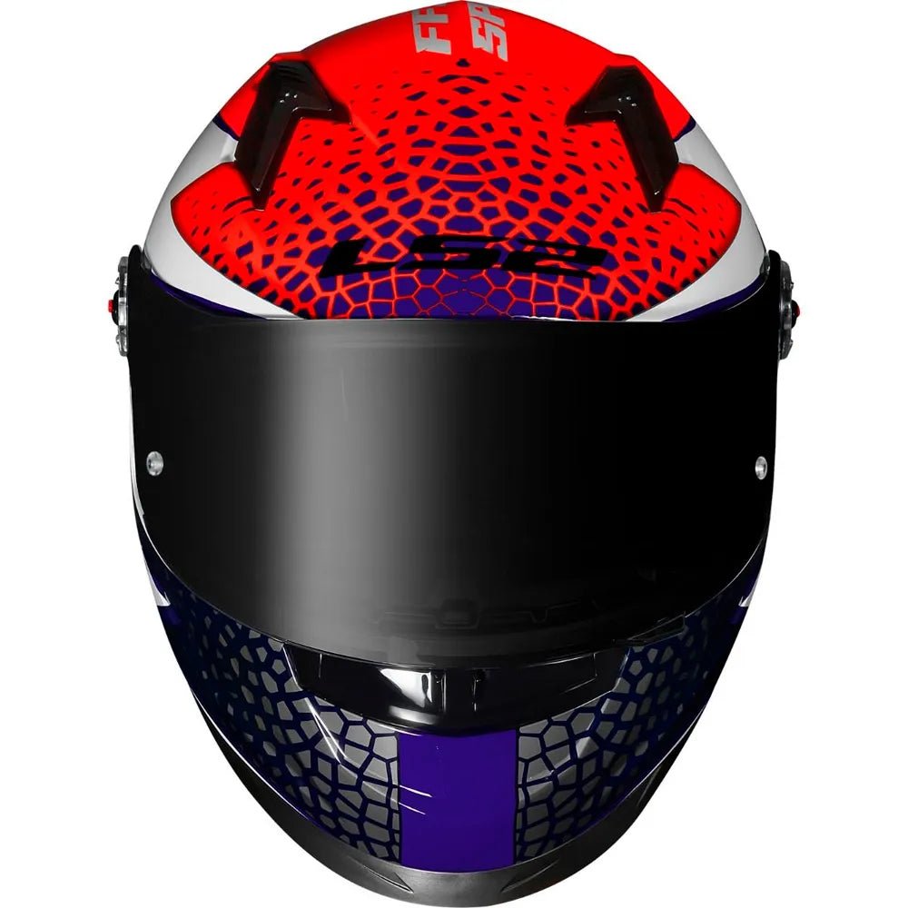 CAPACETE LS2 FF358 SPEEDY BRANCO/ROXO/LARANJA - Image 5