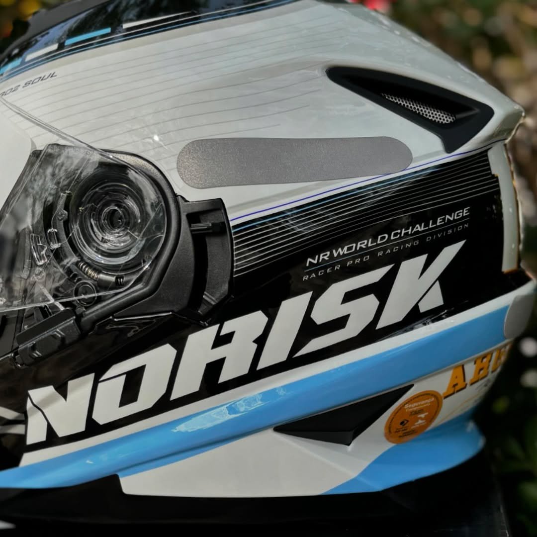 Capacete Norisk FF302 Soul Grand Prix Argentina - Branco/Azul/Preto - Image 3