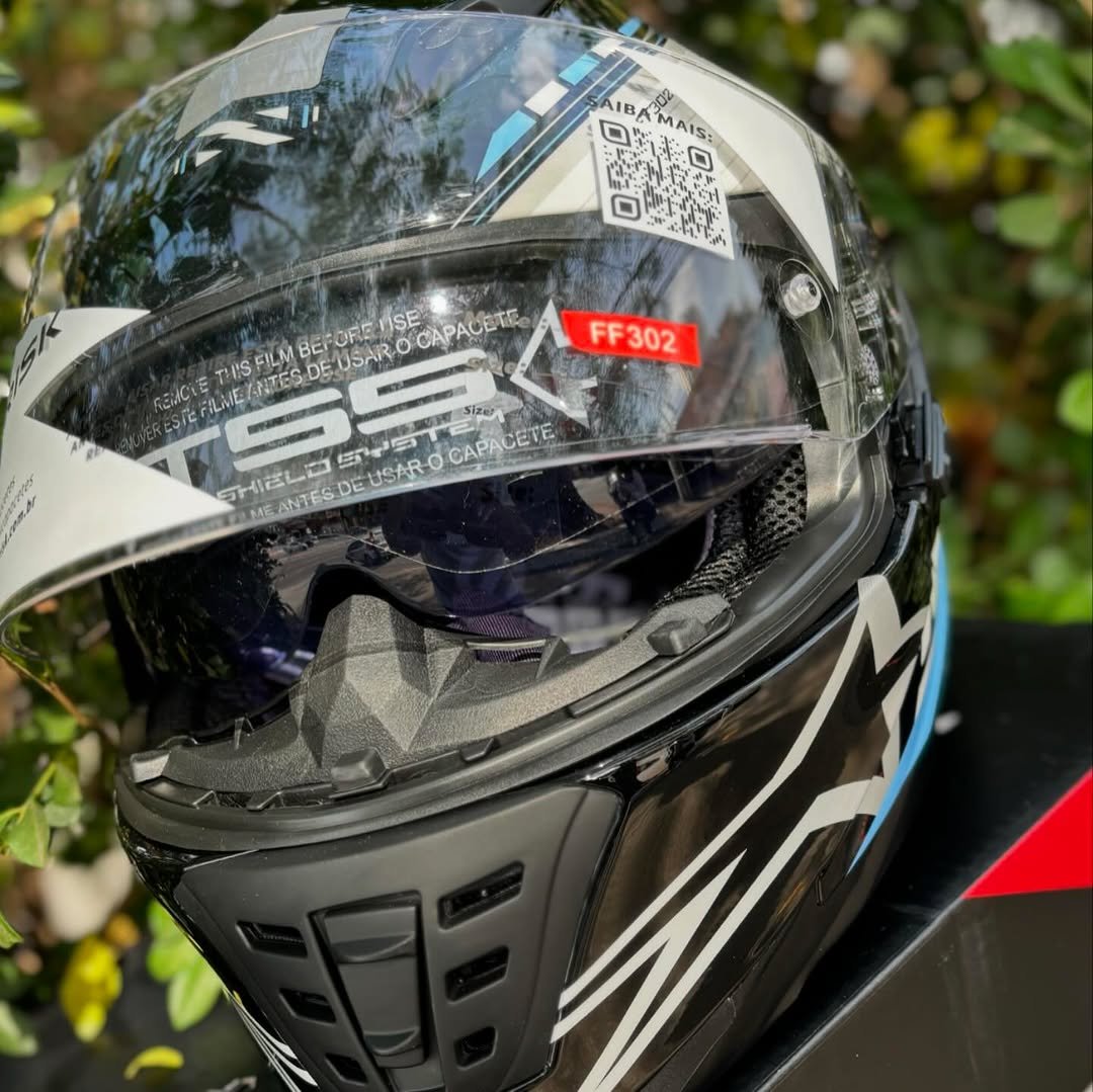 Capacete Norisk FF302 Soul Grand Prix Argentina - Branco/Azul/Preto - Image 2