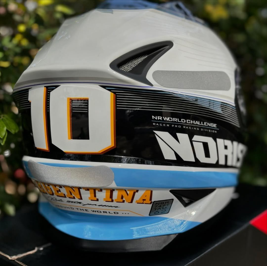 Capacete Norisk FF302 Soul Grand Prix Argentina - Branco/Azul/Preto - Image 5