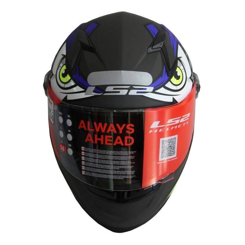 CAPACETE LS2 FF358 TRIBAL PRETO/AZUL FOSCO - Image 5