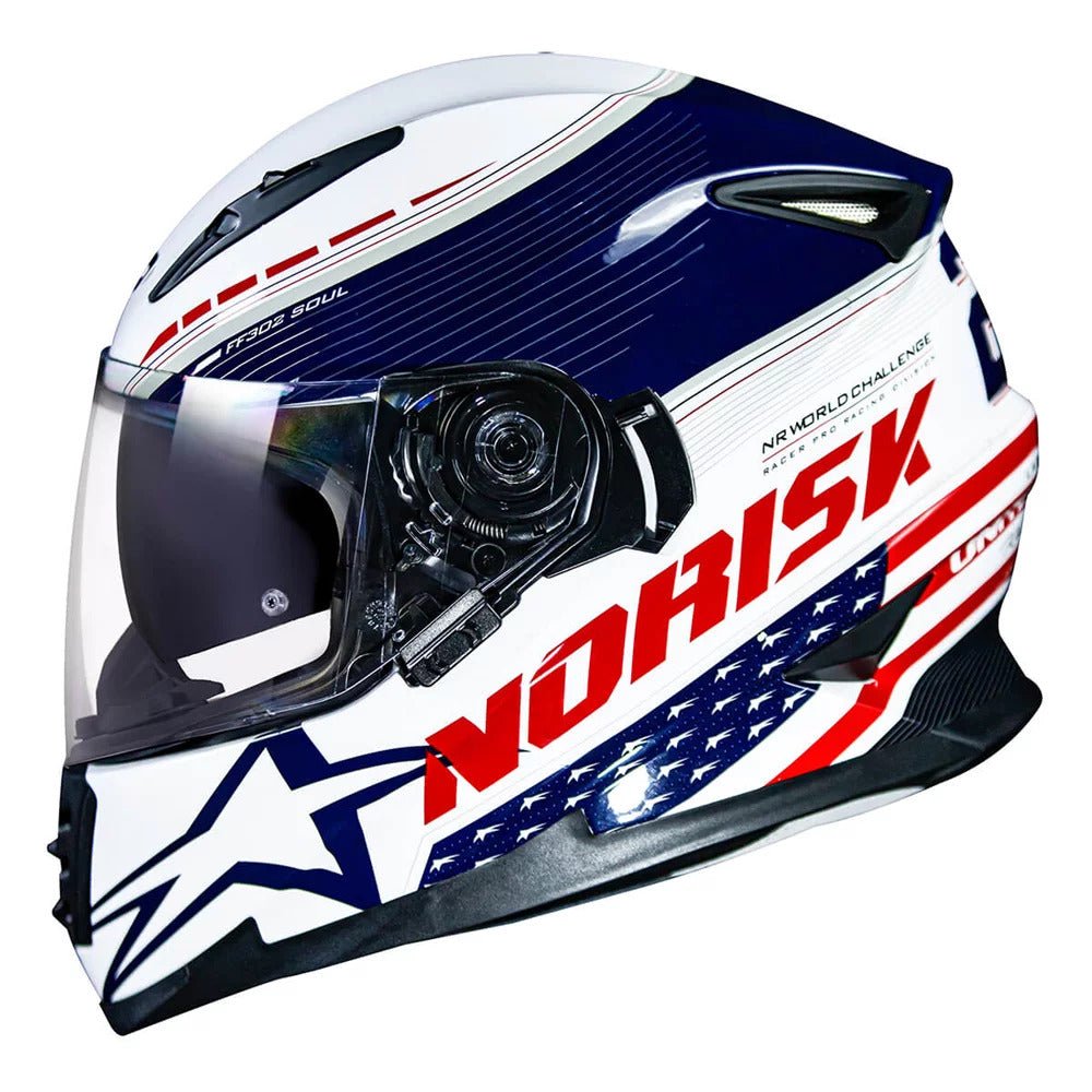 CAPACETE NORISK SOUL FF302 GRAND PRIX USA - Image 7